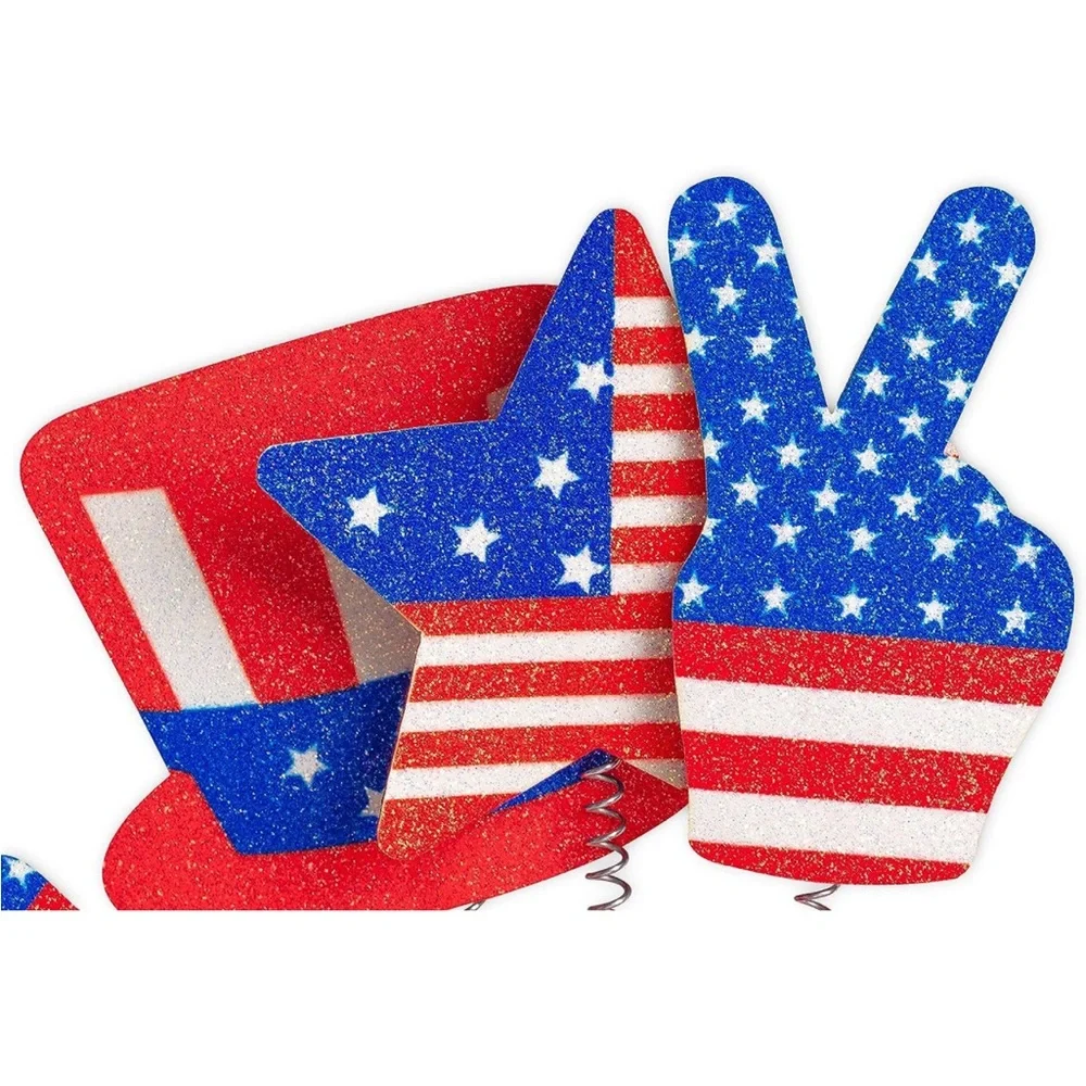 Moon Boat 10PCS Patriotic Head Boppers Headband - Accessories Favors